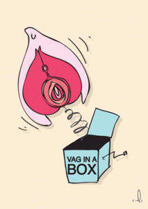 Illustration by Courtenay Davidson. When it comes to designing artificial vaginas, most toy companies seems to invest in realistic texture, rather than anatomical correctness.