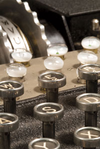 Photo Courtesy of the Military Museums.  Breaking the Enigma was one of the key inventions that helped the Allies win the Second World War. The machines were used to relay all the strategic information of Nazi Germany, and being able to read those communiqués forewarned the British of all manner of disaster.