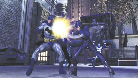 Photo courtesy of Sony Online Entertainment. Although Catwoman has a prominent role in the game and on the box art, curiously you can’t work for her in the game. Guess she’s too catty to get along with.
