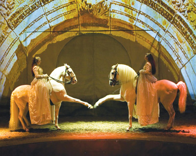 Photo Courtesy of Cavalia. Cavalia will feature more horses than human performers. An equine dreamscape; it's bound to create wonder. 