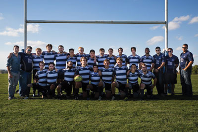 The MRU men’s rugby team, pictured after their first game of the season against U of A. Photo: Claire Bourgeois