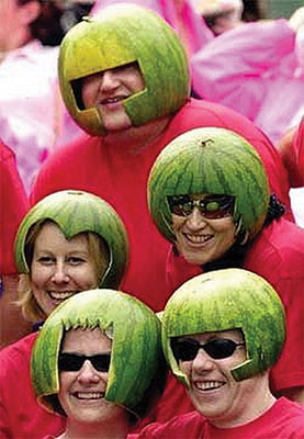 Watermelons are always in season for Roughriders fans. Photo courtesy: Facebook