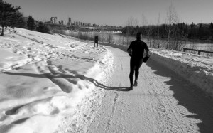 Calgarian runners won’t let a little frost or even a blizzard stop them from staying in shape and getting those extra few steps in. Photo courtesy: flickr / forester401