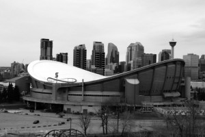 Shaped like a saddle (pringle?) at the centre of the city skyline, Calgary’s Scotiabank Saddledome is causing more harm than good for the arts and entertainment scene.Photo: Kari Pedersen
