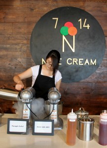 Nice Cream is the first ice cream parlour in Calgary that uses liquid nitrogen to freeze cream faster for a smoother texture (Photo by Kennedy Enns)