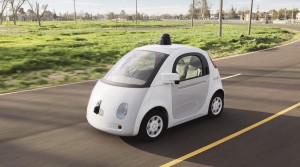 This is one of Google’s (rather cute) autonomous prototypes | Photo Courtesy: Logan Krupa