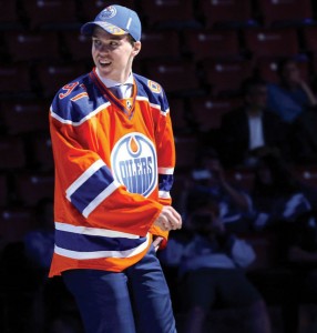 Connor McDavid, star centermen of the Edmonton Oilers has returned to the ice after suffering from a broken clavicle. In just 16 games this season he has scored six goals and eleven assists giving him the nickname of “McJesus.” | Photo courtesy of Facebook 
